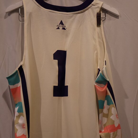 #1 Alcorn State Braves adidas Honoring Black Excellence Basketball Jersey - Picture 7 of 14